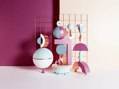 Balancing Shape 02 3d art 3d artist 3d design abstract b3d balance blender c4d cinema4d creative digital art graphic design illustration octane render shape ui ux vector web