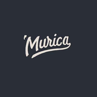 'Murica 4th of july america design hand drawn joe horacek lettering little mountain print shoppe merica murica stars and stripes type typography usa