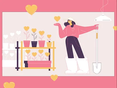 How to grow your likes.jpeg blog color concept farm flat illustration like oversized people popularity socialmedia vector vlog
