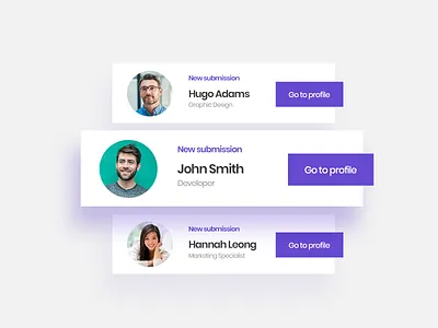 Talent Agency Submissions app design ui web