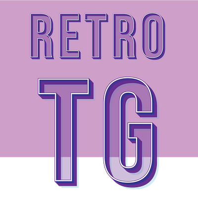 Retro Typography design illustration purple retro typogaphy typographic typography art vector