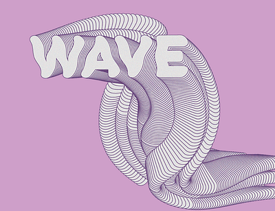 3D Blend Typography adobe illustration purple typogaphy typographic typography art typography design unique vector