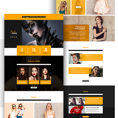 Fashmood Fashion UI Design branding fashion graphic design landing page sportswear typography ui ux ui design web website design