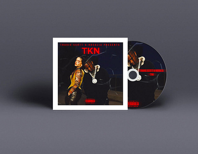 CD Cover | Mockup ''TKN'' adobe photoshop album cover design branding cd mockup design music travis scott