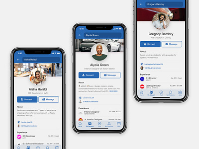Daily UI 06 — User Profile (LinkedIn) 006 app app design dailyui dailyui 006 figma linkedin mobile ui user profile ux