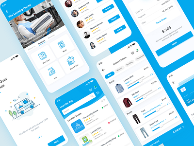 Laundry Service App app app design appdesign appdesigner creative design design art designing laundry laundry app mobile app design mobile ui service app ui uiux ux