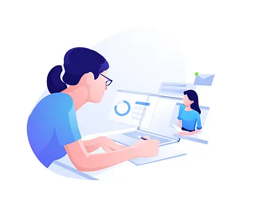 Call activity flat header illustrasi illustration leanding page onboarding sketch ui vector