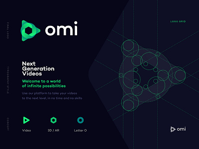 Final Logo Grid for Omi 3d logo ar logo augmented reality logo brandbook branding cube custom gradient guidelines icon identity isometric logo lettering logo logo grid motion logo play logo typography video logo virtual