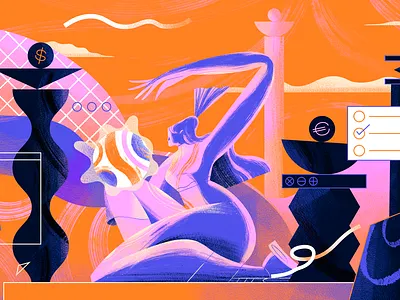 SUPER HI! Carolyn Zhang, Independent Digital Designer character illustration