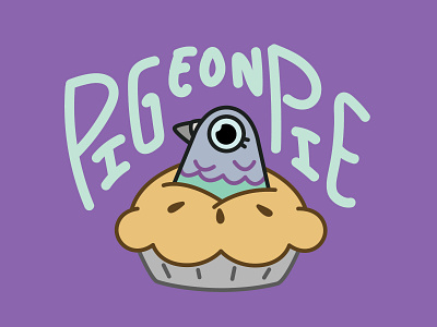 Pigeon Pie illustration vector