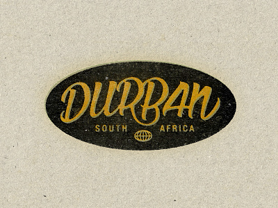 Durban art art director orange county branding design handlettering jamie stark logo orange county graphic designer typography vintage