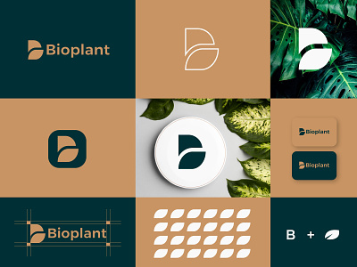 Bioplant logo branding custom logo design icon identity logo logo mark logodesign logodesigner logos mark minimal plant symbol vector