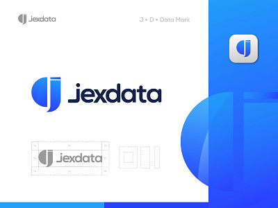 J + D - DATA ENTRY LOGO DESIGN analytics logo app logo blockchain logo brand identity branding creative logo d logo data entry logo data logo design gradient logo j logo logo logo design logo designer modern logo software logo symbol tech logo vector