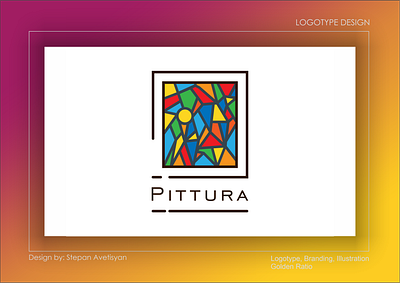 Pittura branding design goldenratio logo logotype designer logotypedesign typography