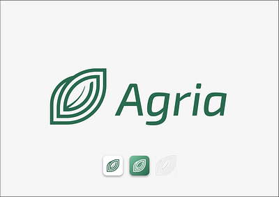 A + 🍃 | Agria branding logo logo design