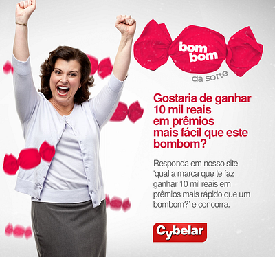 Bombom da Sorte | Cybelar ad bombom brand branding logo promo