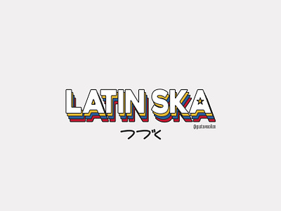 Latin Ska Vol 1 design flat design king changó lettering music ska venezuela