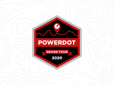 Powerdot Badge badge badgedesign bicycle bike bradford design branding cycling grandtour logodesign logos powerdot race strava strava challenge