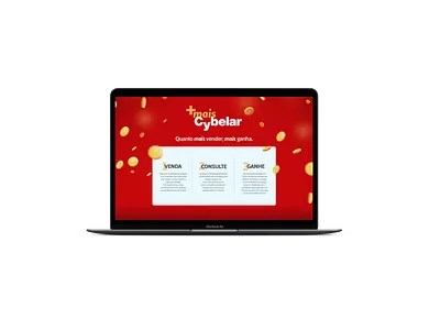 mais Cybelar | Promo ad design design art designer logo mockup notebook promo promotion promotional design site