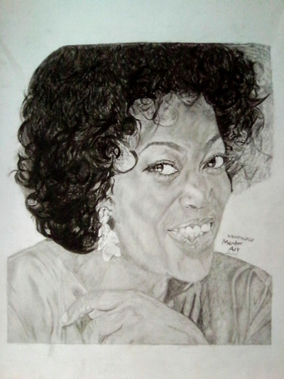 Funke... She is a popular Nigerian actor. artwork