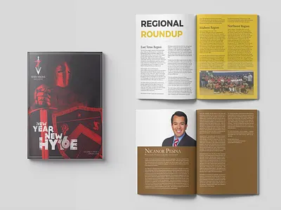 7 Visions Magazine - New Year Issue - ODP composition design editorial editorial design graphic design indesign layout magazine photoshop