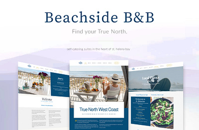 Beachside B&B Hotel Website airbnb art direction bed and breakfast copywriting design graphic design hotel website