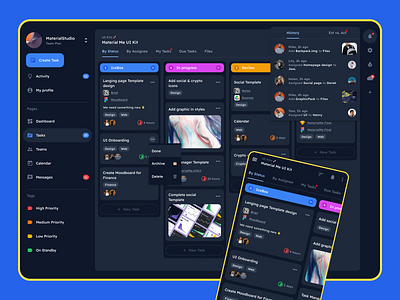 Material Me UI Kit — Figma Material Design 3 system & dashboard admin app design figma illustration material templates ui ui kit