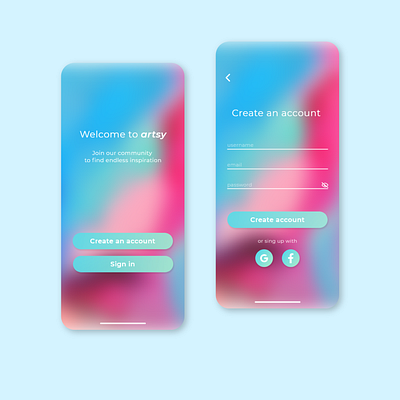 Sign up screen adobexd daily ui dailyui ui ui design uiux uxuidesign