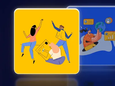 Animations - Get illustration packs after effects animation character illustration motion