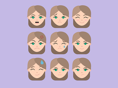 Emotions adobe illustrator emotion expressions illustration vector vector art