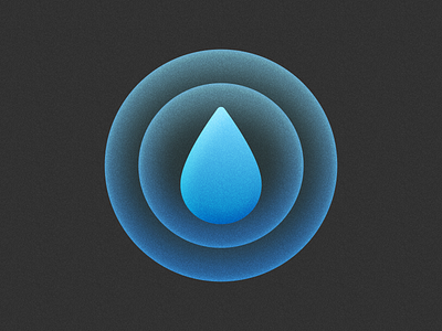 Drop! app aqua blue brand brand identity branding drop grain icon illustration logo logo design mark noise saas sea symbol texture water wet