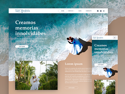 Marriage Website beach wedding marriage married responsive ui ui design ux website