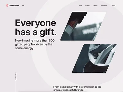 Zubak Group Website animation b2b business clean corporate design homepage simple typography ui uiux ux web design website