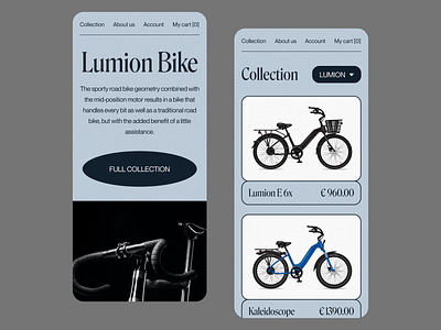 Lumion Responsive Design 2022 trends art direction bike bikes branding clean creative design ecommerce mobile mobile website responsive responsive design ui ui elements uidesign ux web web design website ui