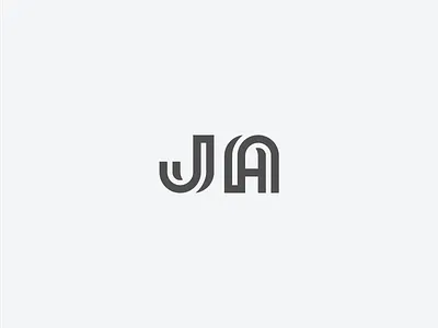 J+A Logotype brand branding design identity j mark letter a letter j lettermark logo logotype mark symbol type