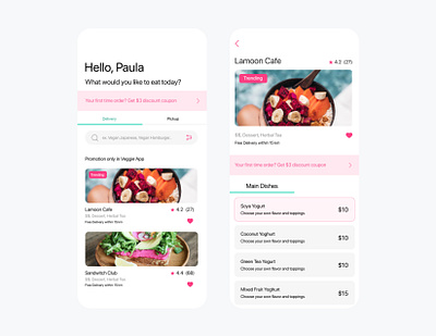 Food Delivery App appdesign application branding design designinspiration food fooddelivery mobile app mobile ui uidesign uidesigner uiinspiration uxdesign