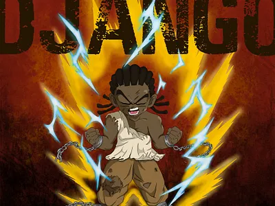 Django albumcover albumcoverart animation anime digitalillustration django dragonballz illustration illustration design