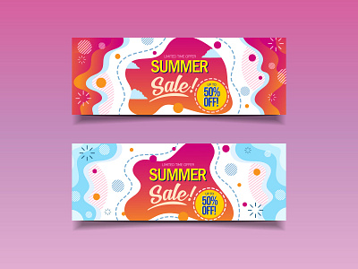 Discount Banner Promotion Template abstract advertising design advertising flyer background design badgedesign banner brochure business card design discount flayer flow fluid liquid promotion sale summer summer flyer vector web