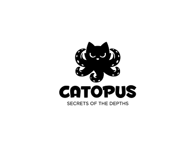 Catopus animals cat character illustration logo logotype nature octopus zoo