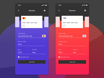 Credit Card Checkout 002 branding challenge credit creditcard dailyui dailyui 002 dailyuichallenge mastercard ui uidesign uiux visa