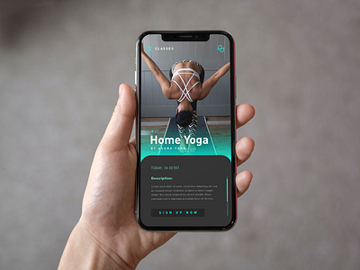 Fitness App Layout app app design application fitness fitness app fitness logo health illustration iphone logo logo design logotype online class ui ux yoga