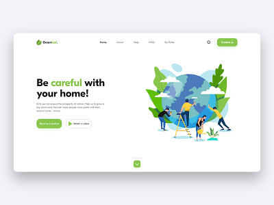Nature reserve - Website Design Concept