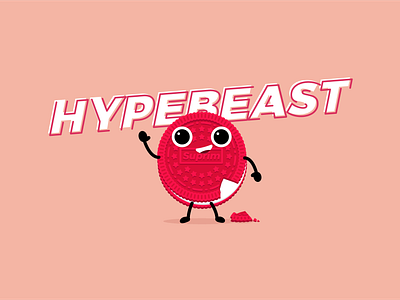 Oreo X Supreme breakfast cookies culinary cute expensive food food illustration foodie hype hypebeast icon illustration kawaii logo luxury oreo red red velvet