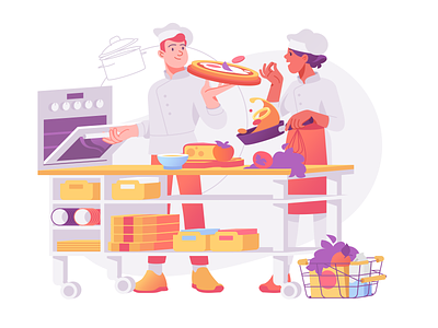 Family Traditions art character cooking delivery delivery app delivery service design eating food food app food delivery food delivery app food delivery application food design food order illustration illustration art illustration for web order service