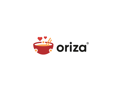 OriZa Restaurant Logo And Branding Design animation branding clean creative food graphic design icon logo logomark minimal motion graphics restaurant