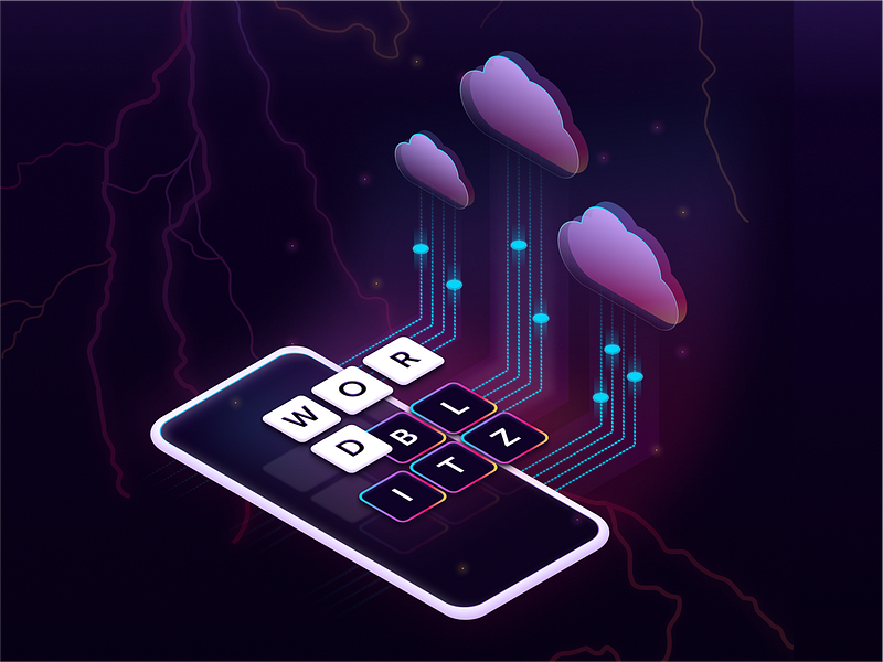 Word Blitz New Update Visual artwork design designinspiration futuristic game illustration inspire isometric lotum minimal play sketch vector