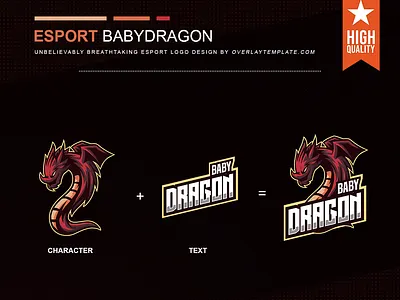Logo BabyDragon branding design dragon esportlogo illustration social media