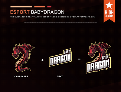 Logo BabyDragon branding design dragon esportlogo illustration social media