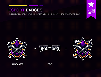 Logo Badges branding crepy design esport esportlogo illustration logo sharp social media sparkling