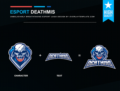 Logo Deathmis branding design esport esportlogo illustration logo mysterious scary skull social media
